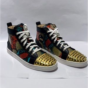 Christian Louboutin Multicolored Spike Sneakers